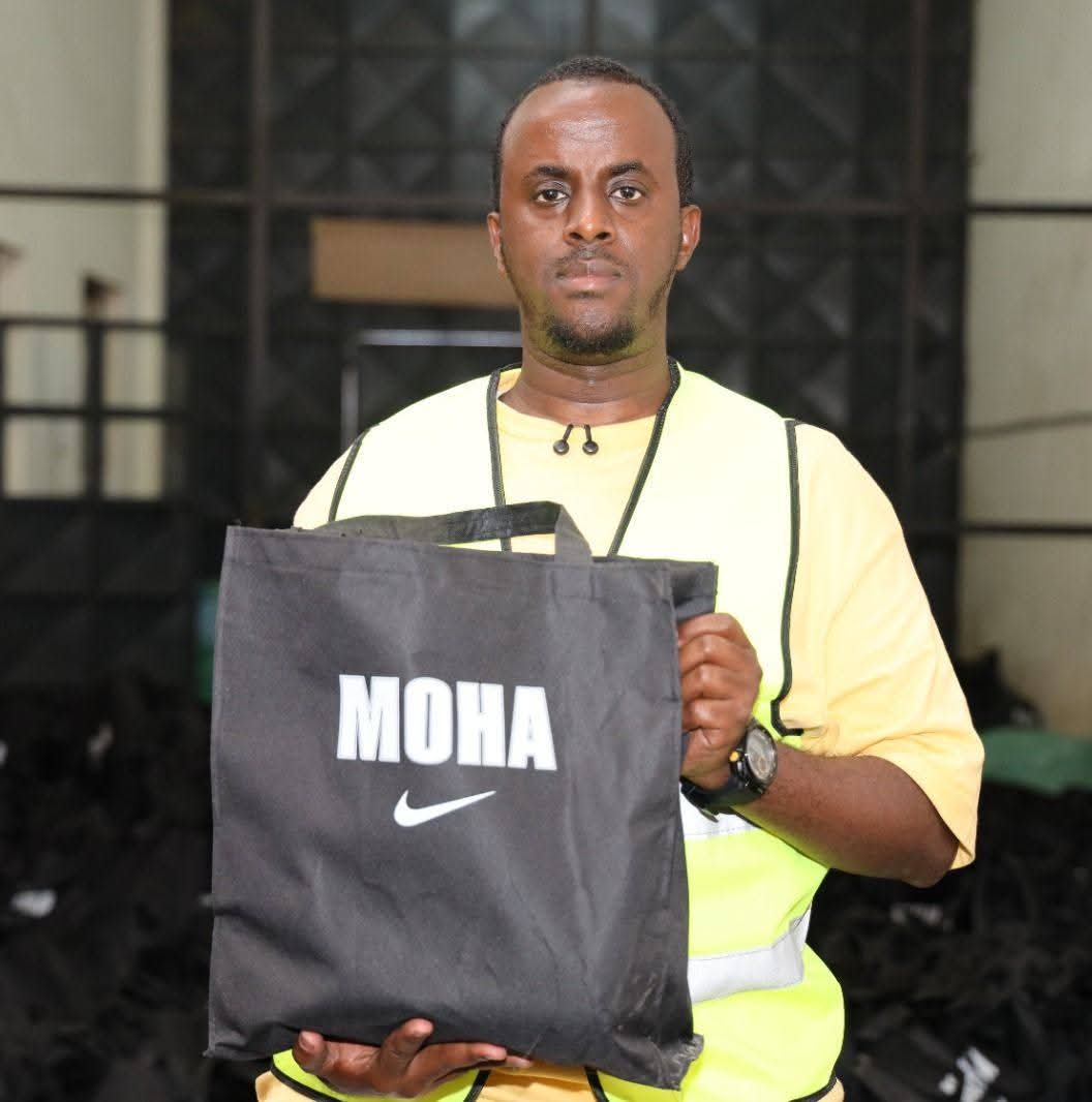 Moha standing tall in Mathare at golden hour
